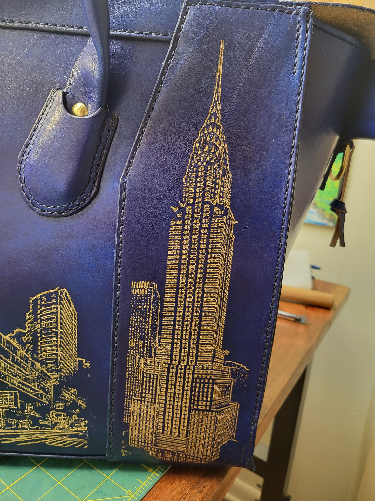 The Elisabeth Bag - NYC Night Scene Masterpiece