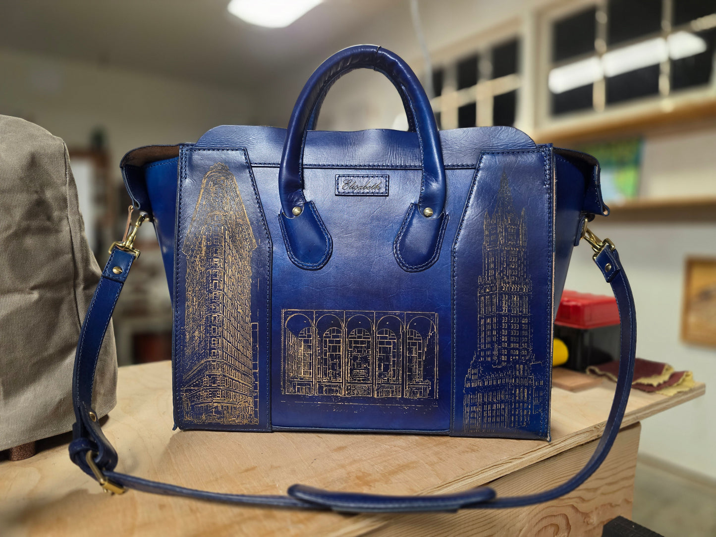 The Elisabeth Bag - NYC Night Scene Masterpiece