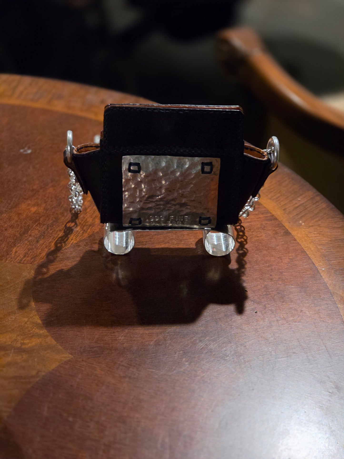 Dinner Party No. 1 - Investment Silver & Leather Art