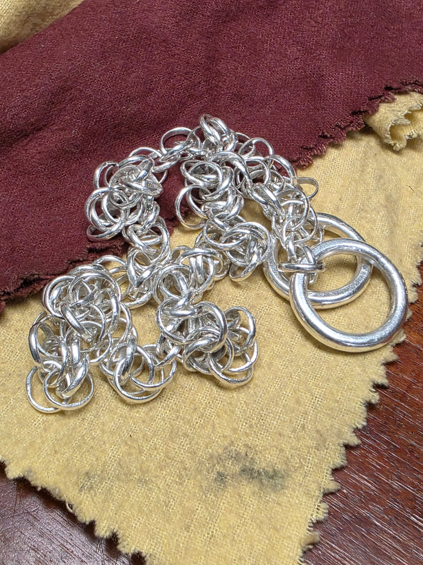 Dinner Party No. 1 - Investment Silver & Leather Art