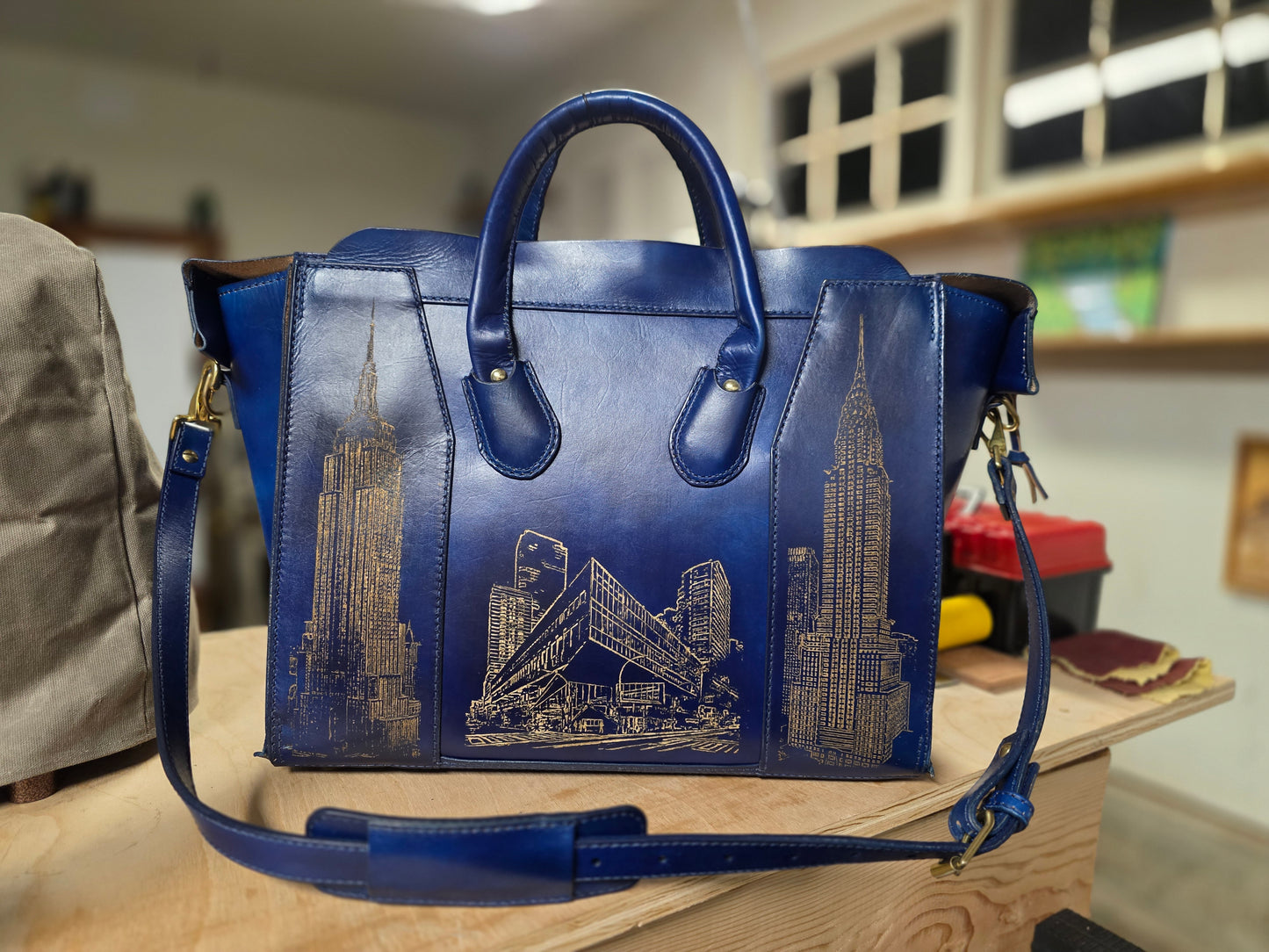 The Elisabeth Bag - NYC Night Scene Masterpiece