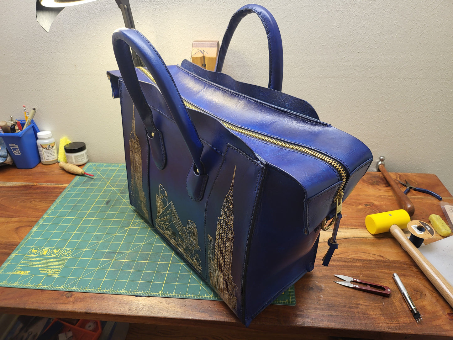 The Elisabeth Bag - NYC Night Scene Masterpiece